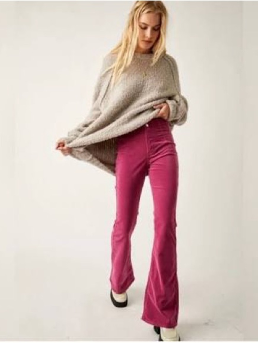 Free People Jayde Pants in Magenta